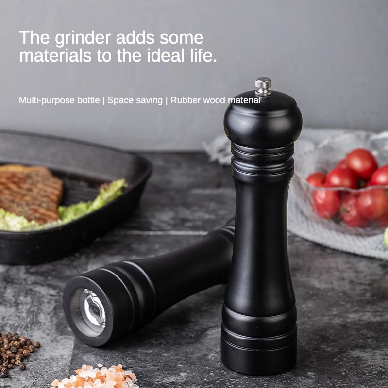 Good-Looking Practical Black Pepper Grinder Wooden Manual Pepper Grinder Spice Bottle Creative Pepper Grinder
Good-Looking Practical Black Pepper Grinder Wooden Manual Pepper Grinder Spice Bottle Creative Pepper Grinder