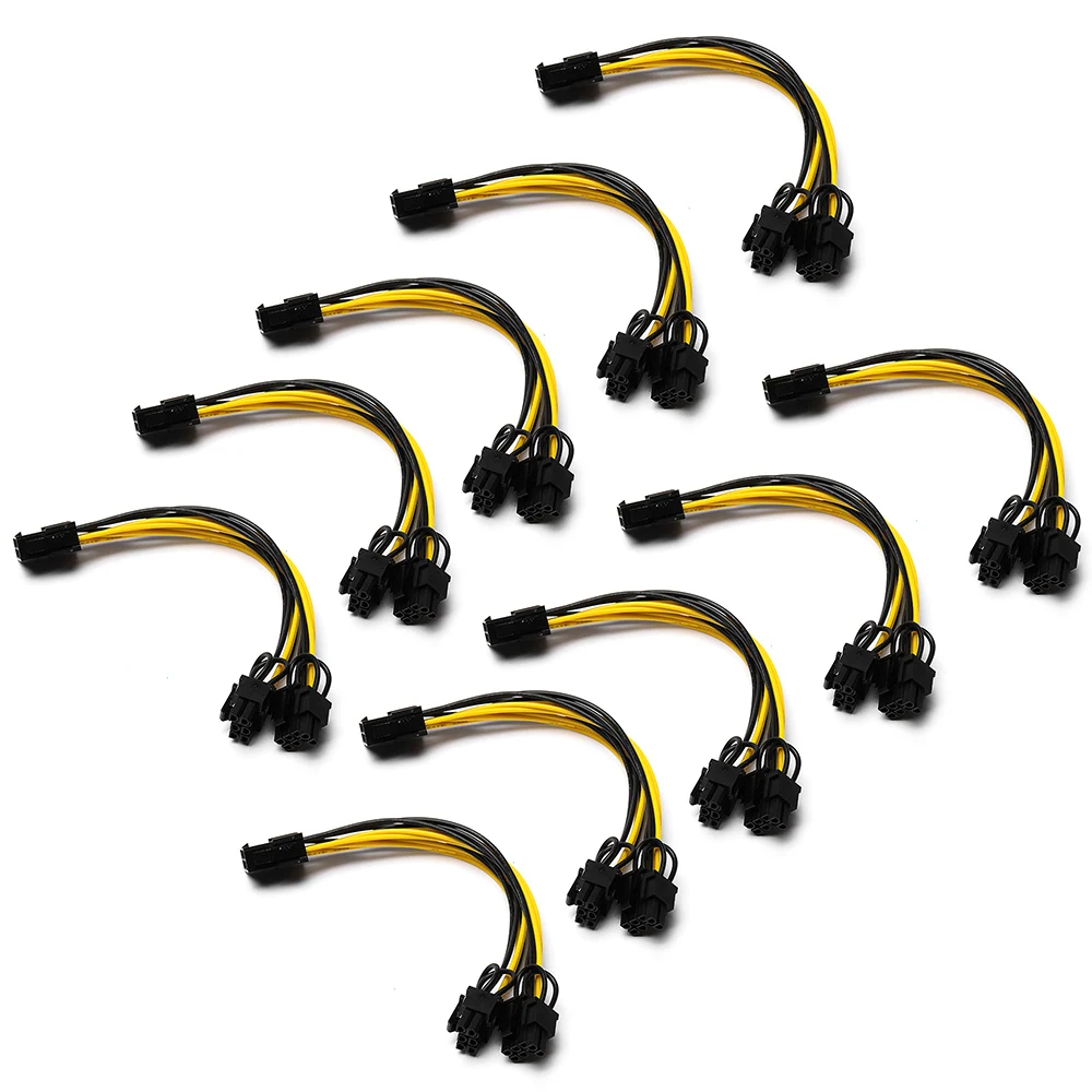10pcs 8 pin PCI Express to Dual PCIE 8 (6+2) pin Power Cable 21cm Motherboard Graphics Card PCI-E GPU Power Data Cable Splitter
10pcs 8 pin PCI Express to Dual PCIE 8 (6+2) pin Power Cable 21cm Motherboard Graphics Card PCI-E GPU Power Data Cable Splitter