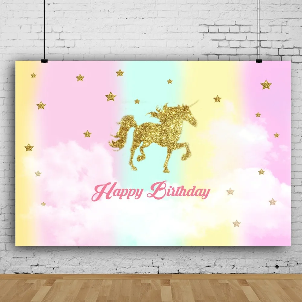 Fantasy Rainbow Unicorn Theme Girls Like Artistic Photos Background Decorations for Kids Birthday Party Photography Props
Fantasy Rainbow Unicorn Theme Girls Like Artistic Photos Background Decorations for Kids Birthday Party Photography Props
