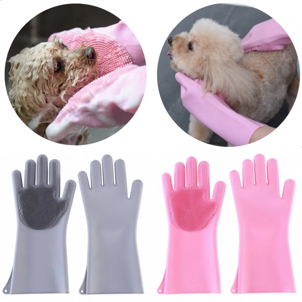 1 Pair Pet Dog Cat Grooming Bath Cleaning Brush Soft Silicone Pet Massage Gloves Waterproof Dishwashing Kitchen Supplies
1 Pair Pet Dog Cat Grooming Bath Cleaning Brush Soft Silicone Pet Massage Gloves Waterproof Dishwashing Kitchen Supplies