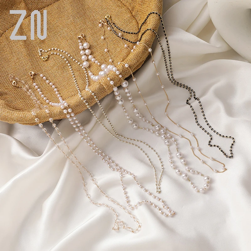 ZN 2021 New Korean Crystal Heart Pendant Necklace Mask Chain Strap Hang on Neck Glasses Holder Rope for Women
ZN 2021 New Korean Crystal Heart Pendant Necklace Mask Chain Strap Hang on Neck Glasses Holder Rope for Women