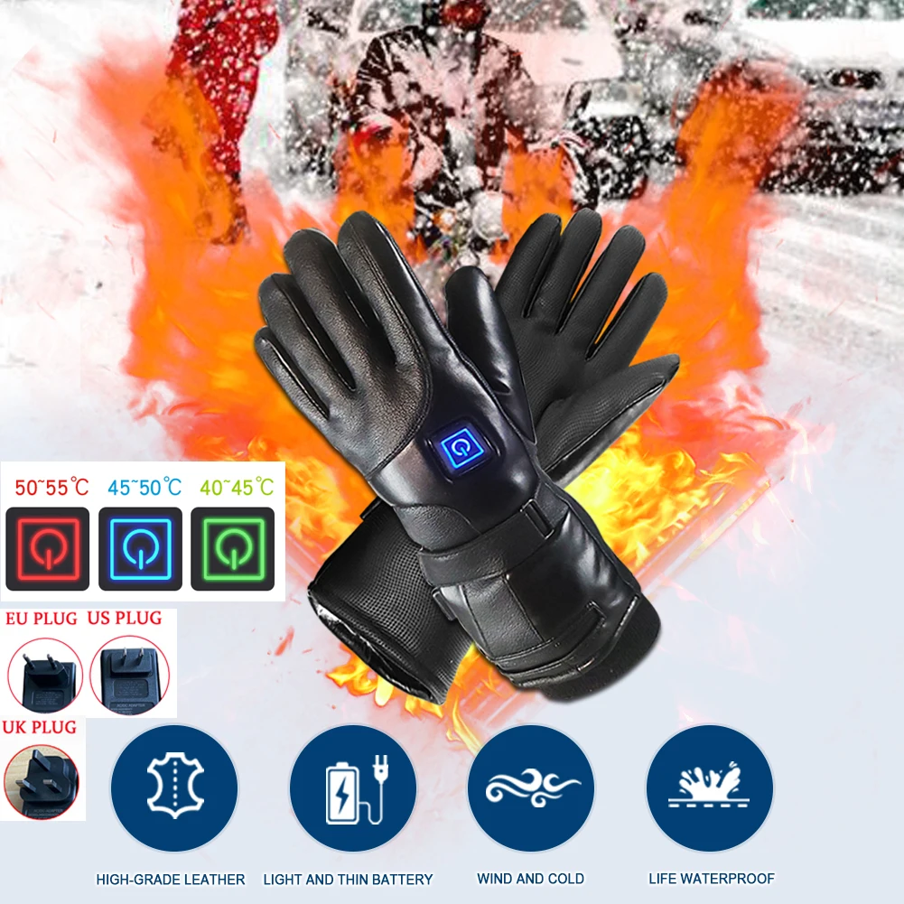 Motorcycle Gloves Electric Rechargeable Lithium Battery Heated Glove Winter Cold Protection Outdoor Heating Ridding Gloves
Motorcycle Gloves Electric Rechargeable Lithium Battery Heated Glove Winter Cold Protection Outdoor Heating Ridding Gloves