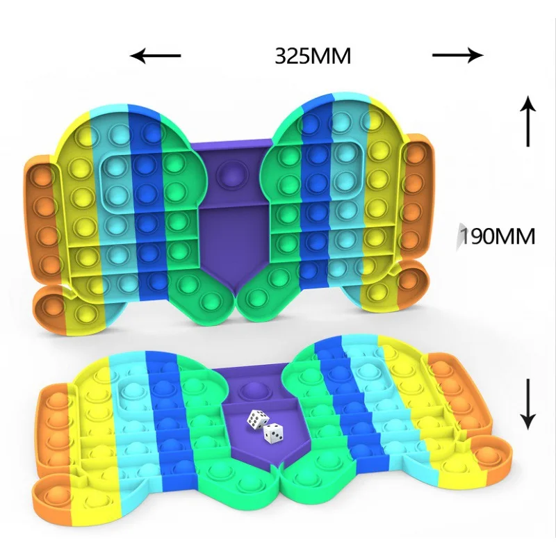 New Big Size Pop Push Bubble Rainbow Board Game Fidget Toys Fun Games For Children Stress-Relieving Toys Adult Anti-Stress Toys
New Big Size Pop Push Bubble Rainbow Board Game Fidget Toys Fun Games For Children Stress-Relieving Toys Adult Anti-Stress Toys
