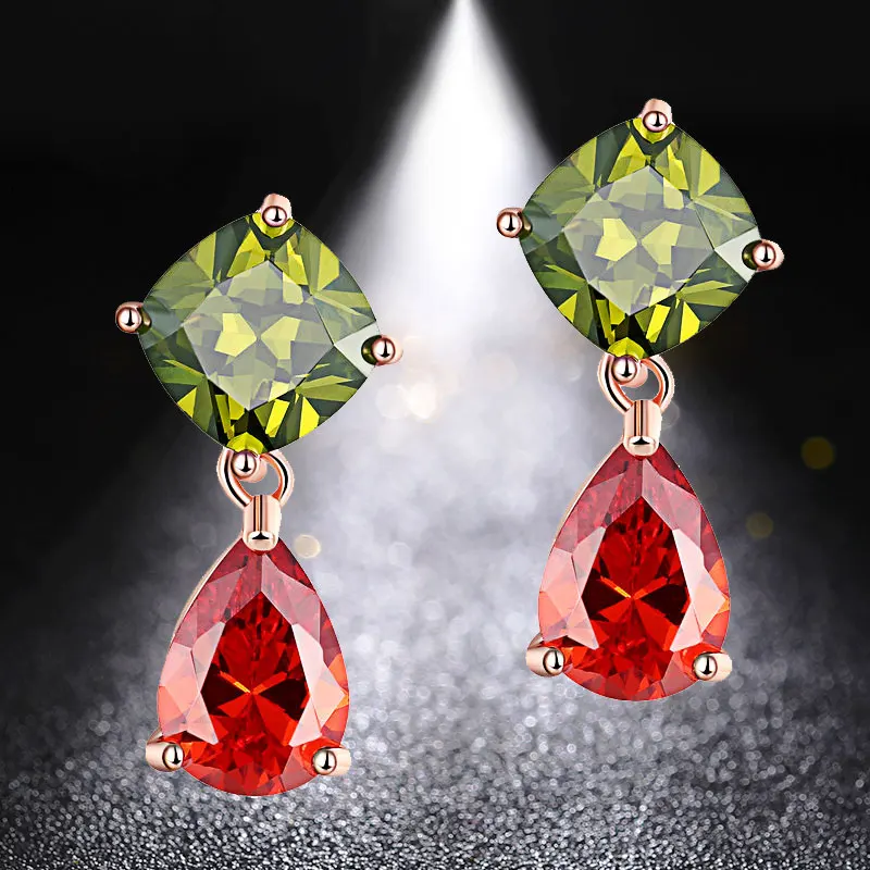 HUAMI Plated 18K Rose Gold Earring Stud Wather Shape AAA Zircon Fine Jewelry Simple Style Ins Dangle Drop Earrings for Women
HUAMI Plated 18K Rose Gold Earring Stud Wather Shape AAA Zircon Fine Jewelry Simple Style Ins Dangle Drop Earrings for Women