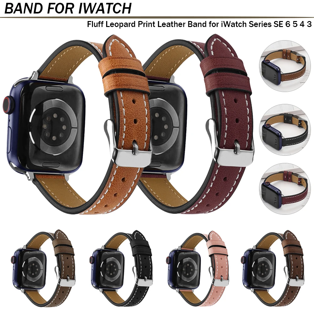 Leather Band Loop Strap for Apple Watch Se 4 3 38mm 40mm Leather Watch Band for Iwatch 6 5 44mm 42mm Bracelet Accessories Belt
Leather Band Loop Strap for Apple Watch Se 4 3 38mm 40mm Leather Watch Band for Iwatch 6 5 44mm 42mm Bracelet Accessories Belt