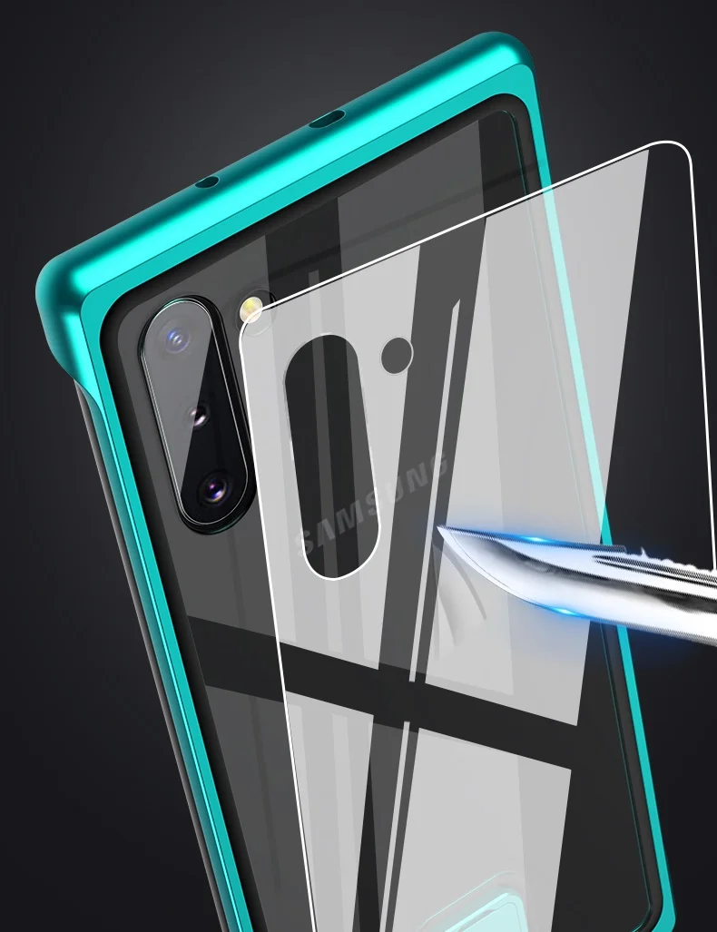 Case For Samsung Galaxy Note 10 Plus Note 9 Cover Galaxy Note 10 case luxury Metal bumper 9H Tempered Glass full Protect case
Case For Samsung Galaxy Note 10 Plus Note 9 Cover Galaxy Note 10 case luxury Metal bumper 9H Tempered Glass full Protect case