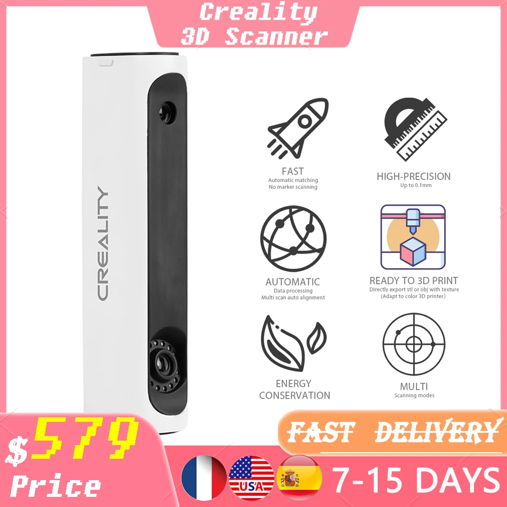 Creality 3d scanner 3d CR-Scan 01 Automatic Matching Standard Combo Industrial Support OBJ/STL Output pop it kit upgrade printer
Creality 3d scanner 3d CR-Scan 01 Automatic Matching Standard Combo Industrial Support OBJ/STL Output pop it kit upgrade printer