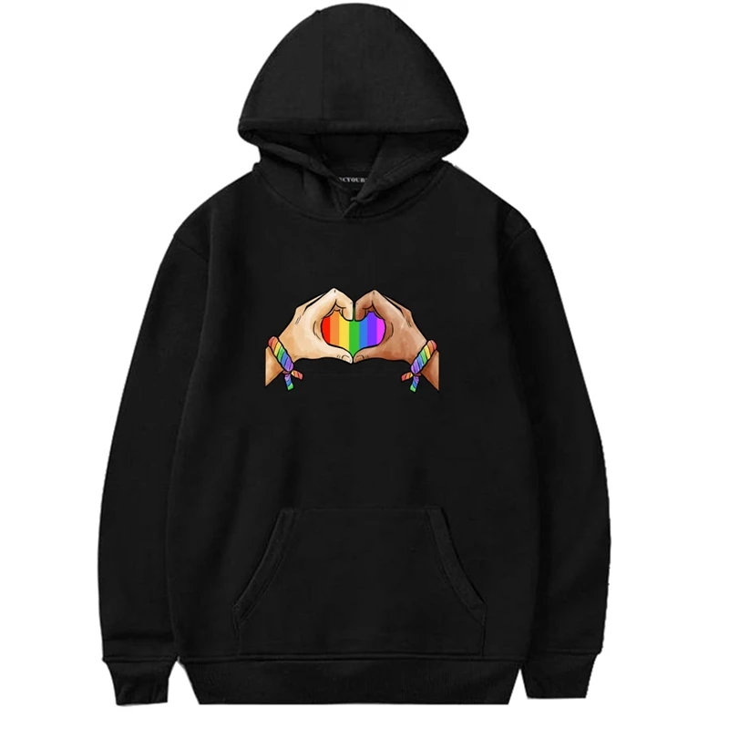 Harajuku Rainbow Heart Pride LGBT Gay Lesbian Hoodies Streetwear Sweatshirt Autumn Spring Pullover Hoody
Harajuku Rainbow Heart Pride LGBT Gay Lesbian Hoodies Streetwear Sweatshirt Autumn Spring Pullover Hoody
