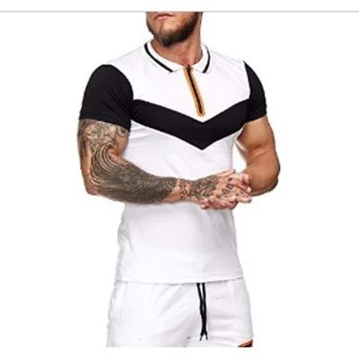 2021 fashion summer men's casual T-shirt men's sports suit short-sleeved color matching suit outdoor sports shorts
2021 fashion summer men's casual T-shirt men's sports suit short-sleeved color matching suit outdoor sports shorts