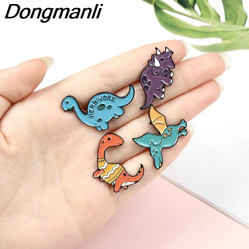 BG370 Dongmanli Dinosaur Cute Animal Pins Enamel Brooches for Women Men Lapel pin Cartoon Metal Badge Collar Jewelry Gifts
BG370 Dongmanli Dinosaur Cute Animal Pins Enamel Brooches for Women Men Lapel pin Cartoon Metal Badge Collar Jewelry Gifts