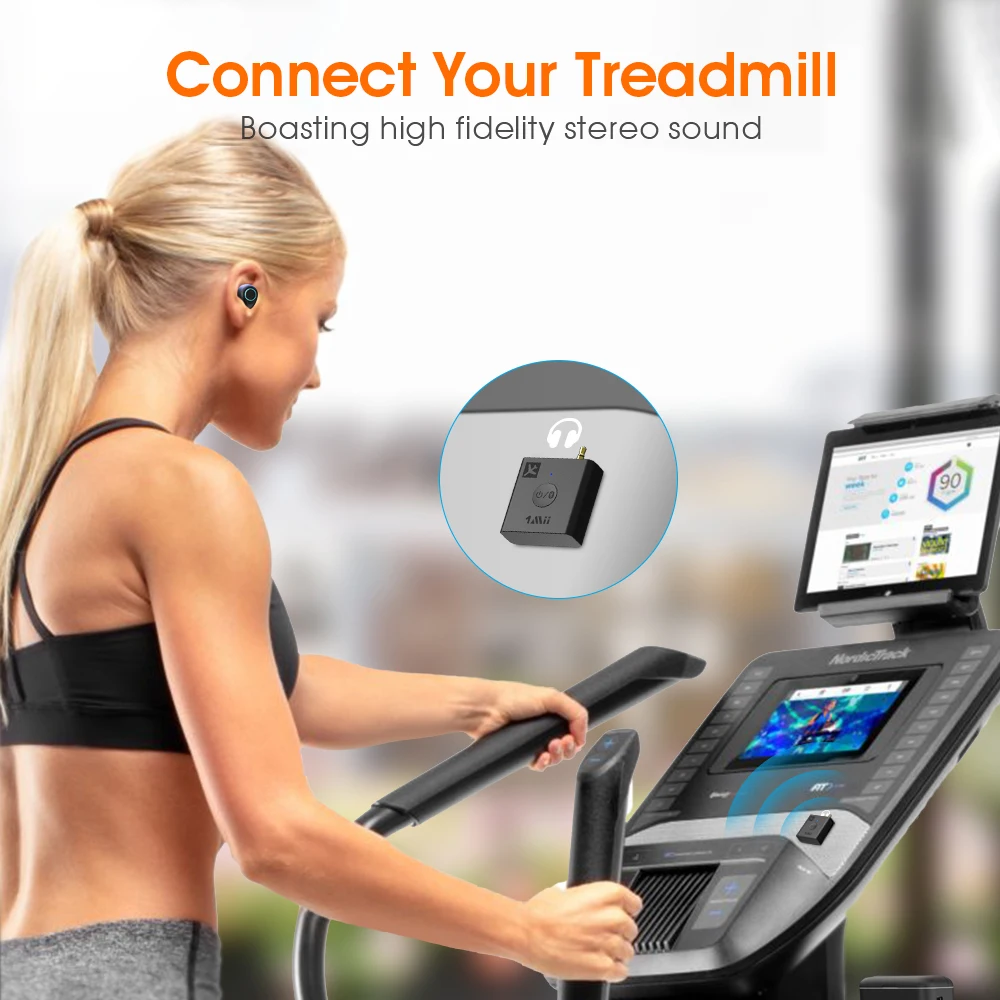 1Mii B05 Bluetooth 5 0 передатчик аудио со светодиодной подсветкой из 30 ч заряд чехол aptX МР