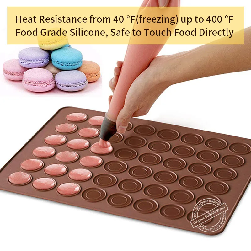 YDEAPI 30 48 Hole Macaron silicone Pad baking Mat Round Shape Baking Pad DIY Cake Dessert Oven Liner Baking Tools for Cakes
YDEAPI 30 48 Hole Macaron silicone Pad baking Mat Round Shape Baking Pad DIY Cake Dessert Oven Liner Baking Tools for Cakes