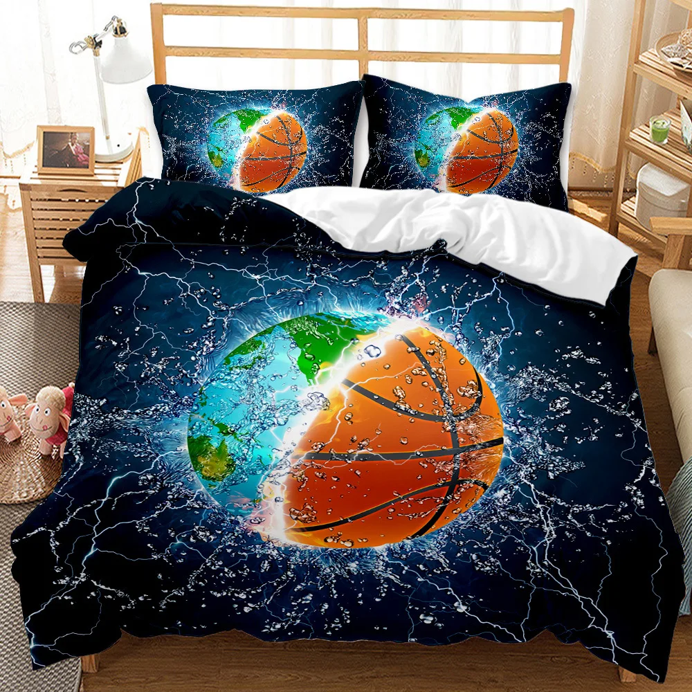 Kids Bedding Cover Set Single Bed 3D Basketball Boys Duvet Cover Set Microfiber Quilt Cover&Pillowcase Bed Linen Set King Size
Kids Bedding Cover Set Single Bed 3D Basketball Boys Duvet Cover Set Microfiber Quilt Cover&Pillowcase Bed Linen Set King Size