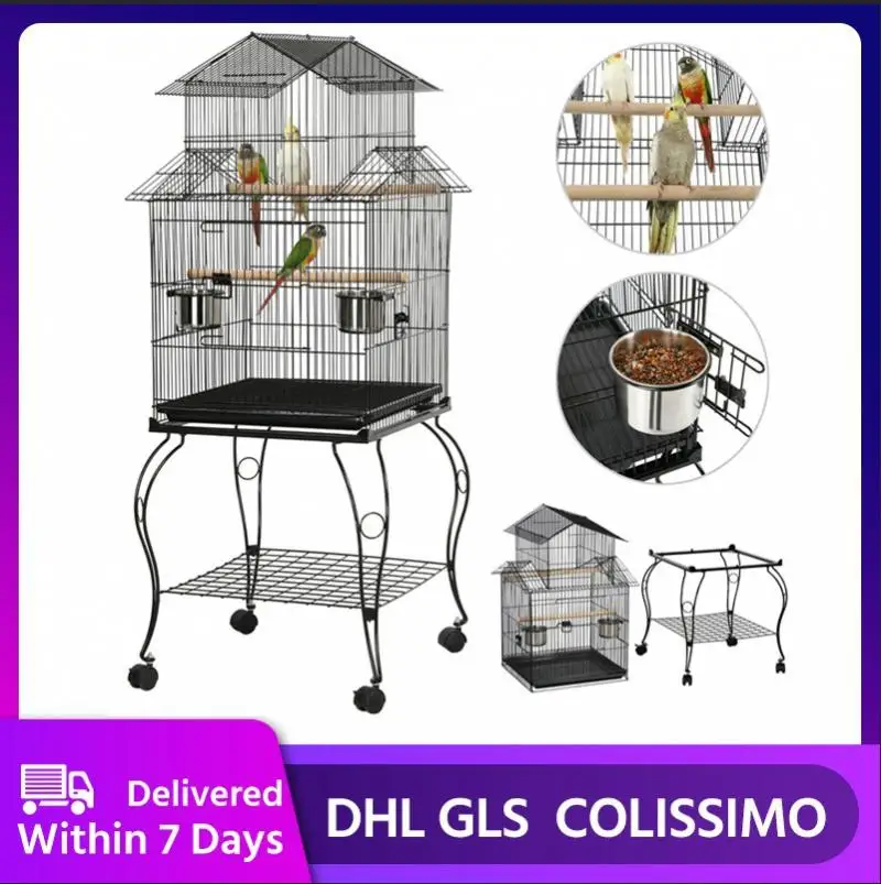 59* 59*139.5cm Bird Cages & Nests With 4 Casters Frame Assembly Type Wire Bird Cage Bird Supplies Pet Products Home Garden HWC
59* 59*139.5cm Bird Cages & Nests With 4 Casters Frame Assembly Type Wire Bird Cage Bird Supplies Pet Products Home Garden HWC