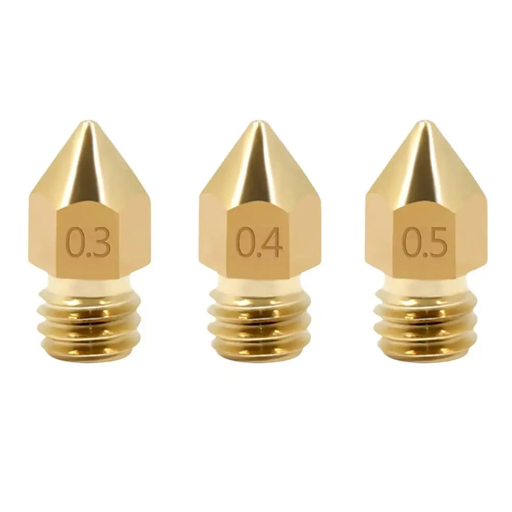 10 PCS 3D Printer Nozzle 0.3mm/0.4mm/0.5mm MK8 Extruder For Creality 3 Ender Head K5C3
10 PCS 3D Printer Nozzle 0.3mm/0.4mm/0.5mm MK8 Extruder For Creality 3 Ender Head K5C3