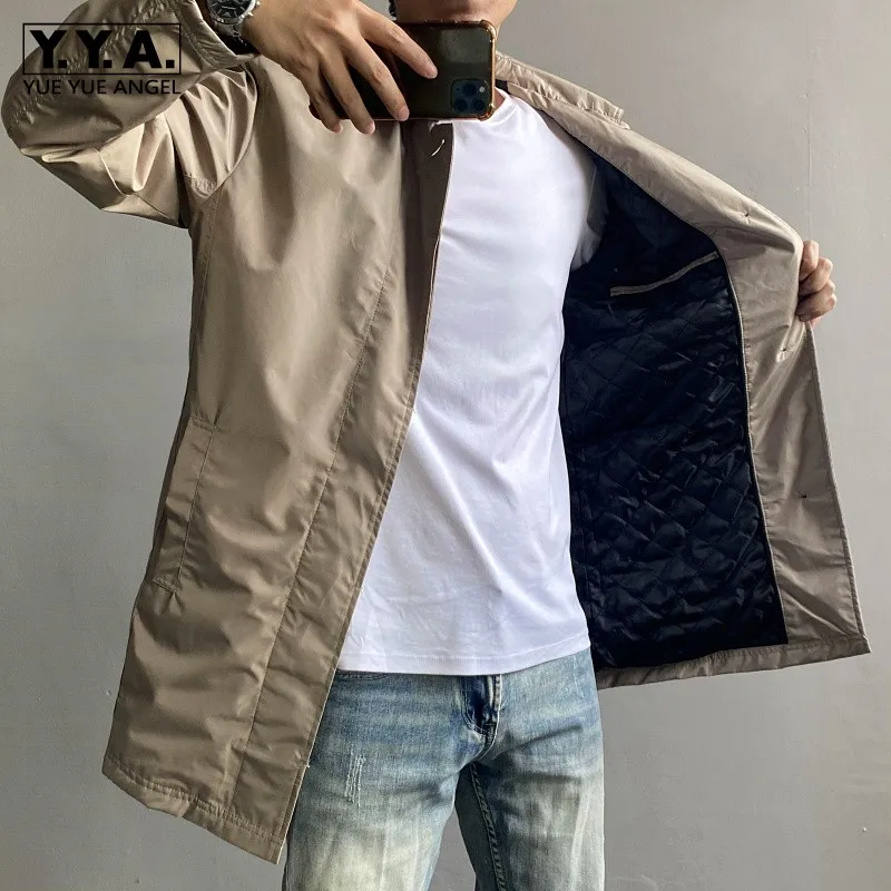 Men Japan Style Thin Cotton Warm Windbreakers Street Casual Loose Trench Coat Retro Office Single Breasted Medium Long Jackets
Men Japan Style Thin Cotton Warm Windbreakers Street Casual Loose Trench Coat Retro Office Single Breasted Medium Long Jackets
