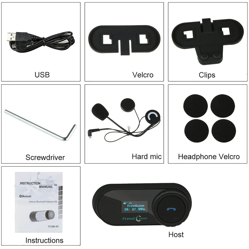 New With Screen 800 Meters Motorcycle Wireless Headset Helmet Walkie Talkie Helmet Walkie Talkie Intercom System US
New With Screen 800 Meters Motorcycle Wireless Headset Helmet Walkie Talkie Helmet Walkie Talkie Intercom System US