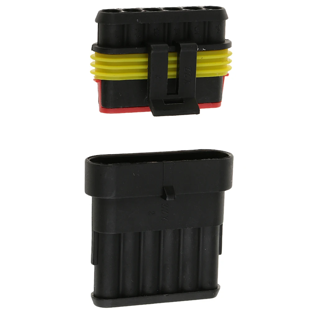 10 Kit 6-Pin Way Sealed Waterproof Electrical Wire Connector Plug Terminal
10 Kit 6-Pin Way Sealed Waterproof Electrical Wire Connector Plug Terminal