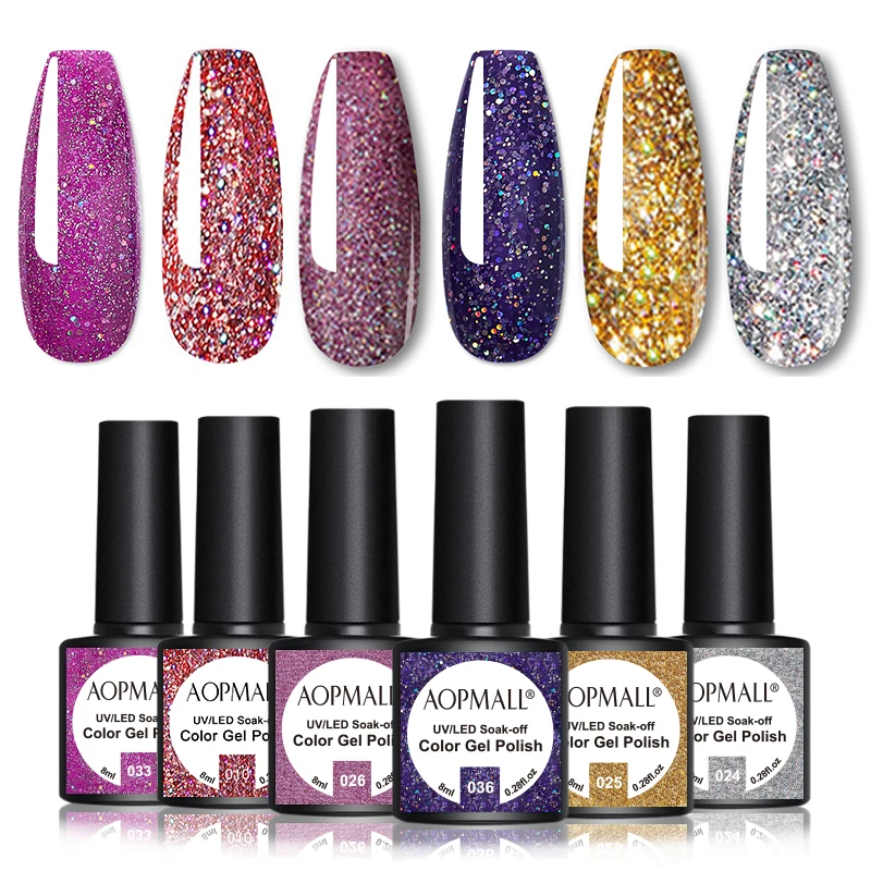 AOPMALL® 6 Color 8ML Gel Nail Polish Kit Semi Permanent Vernis top coat UV LED Gel Varnish Soak Off Nail Art Gel Nail Polish
AOPMALL® 6 Color 8ML Gel Nail Polish Kit Semi Permanent Vernis top coat UV LED Gel Varnish Soak Off Nail Art Gel Nail Polish