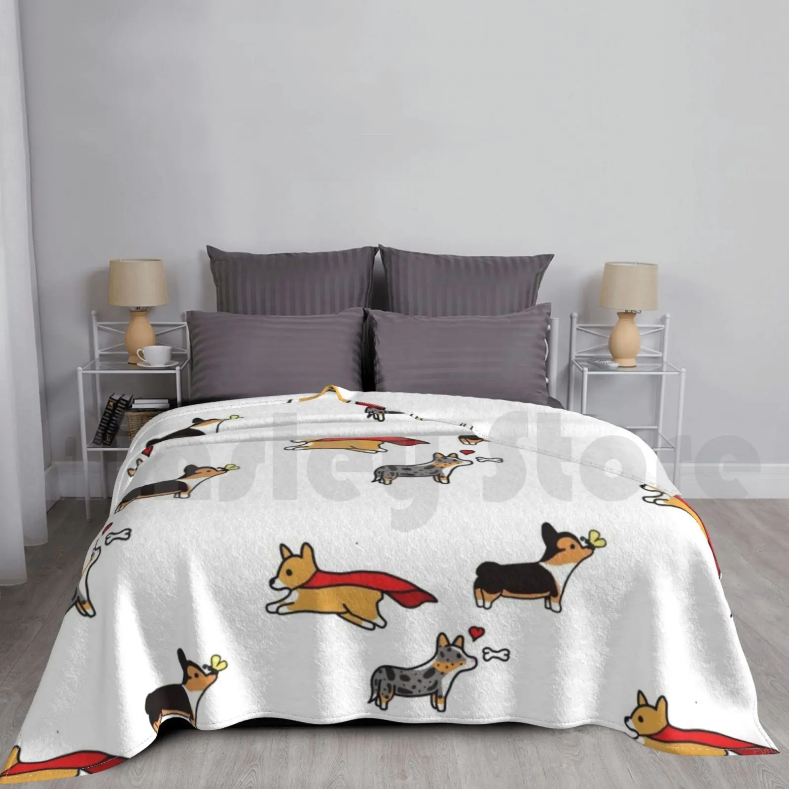 Одеяло Corgis для дивана, кровати, путешествий, Corgi трех цветов Corgi из изображением собаки породы Вельш-корги-кардиган Pembroke Welsh Corgi Blue
Одеяло Corgis для дивана, кровати, путешествий, Corgi трех цветов Corgi из изображением собаки породы Вельш-корги-кардиган Pembroke Welsh Corgi Blue