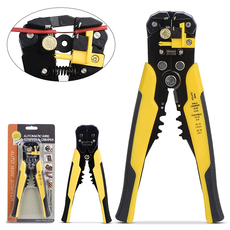 2021 Protable Wire Cutter Automatic Stripper Pliers Cable wire Strippers Crimping Cable Alicates Terminal 0.2-6.0mm2 Hand Tools
2021 Protable Wire Cutter Automatic Stripper Pliers Cable wire Strippers Crimping Cable Alicates Terminal 0.2-6.0mm2 Hand Tools