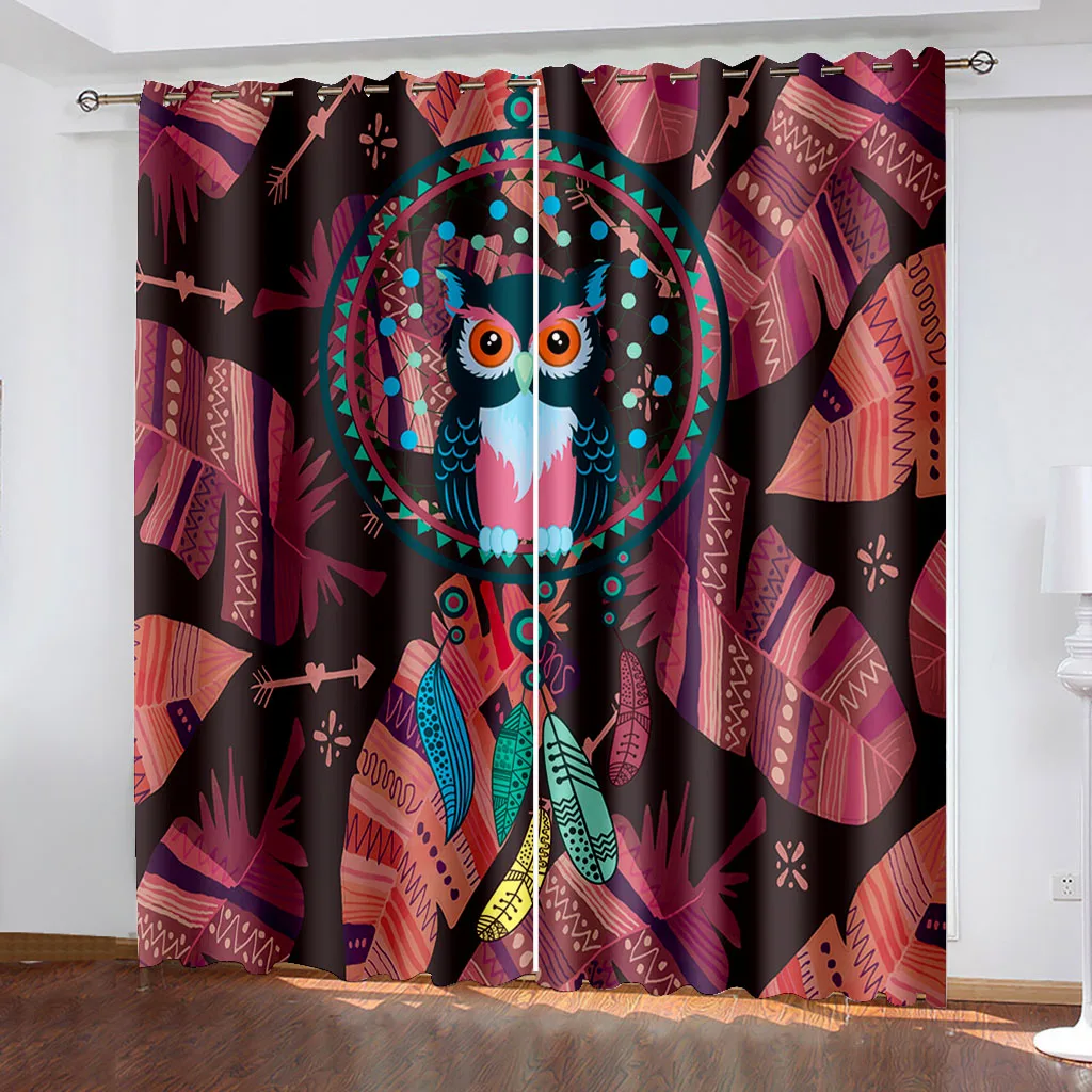 

Dream Catcher Blackout Curtains for Bedroom Thermal Insulated living Room Window Curtain Drapes Decor カーテン Cortinas Para La Sala