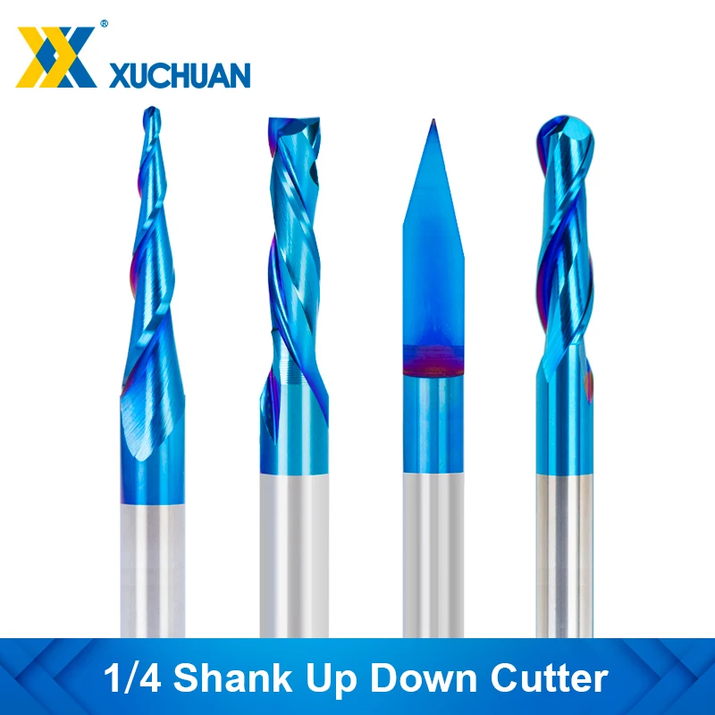 Milling Cutter Router Bit for Wood 1/4 Shank Carbide Engraving Bit UP&DOWN Cut Ball Nose End Mill CNC Milling Tools
Milling Cutter Router Bit for Wood 1/4 Shank Carbide Engraving Bit UP&DOWN Cut Ball Nose End Mill CNC Milling Tools