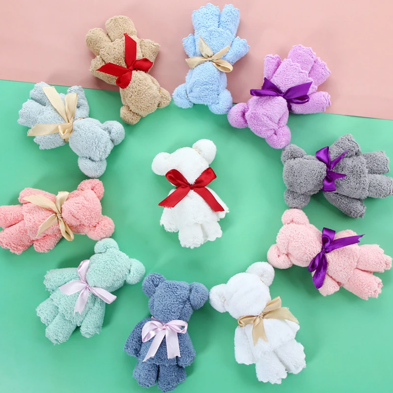 Coral Fleece Christmas Bear Gift Towel Colorful New Year's Wedding Baby Birthday Companion Gift Towel Bow Decoration Hand Towel
Coral Fleece Christmas Bear Gift Towel Colorful New Year's Wedding Baby Birthday Companion Gift Towel Bow Decoration Hand Towel