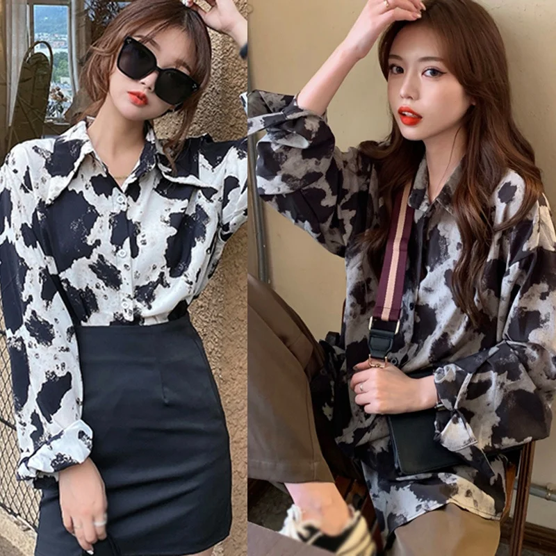 ETOSELL Leopard Print Blouse Women Fashion Long Sleeves Tops Vintage Females Lapel Lazy Style Shirts
ETOSELL Leopard Print Blouse Women Fashion Long Sleeves Tops Vintage Females Lapel Lazy Style Shirts