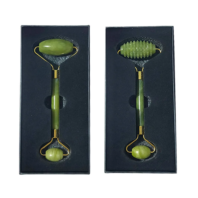 Green Jade Roller Natural Stone Facial Massager V Face Massager Anti Wrinkles Neck Body Massage Tool Real Jade Roller With Box
Green Jade Roller Natural Stone Facial Massager V Face Massager Anti Wrinkles Neck Body Massage Tool Real Jade Roller With Box