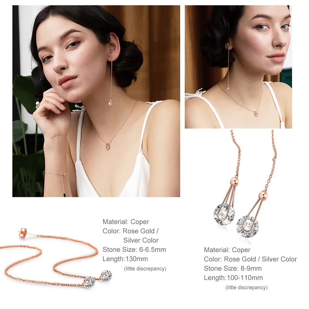 Серьги-цепочки E683 женские элегантные аксессуары из искусственного жемчуга с