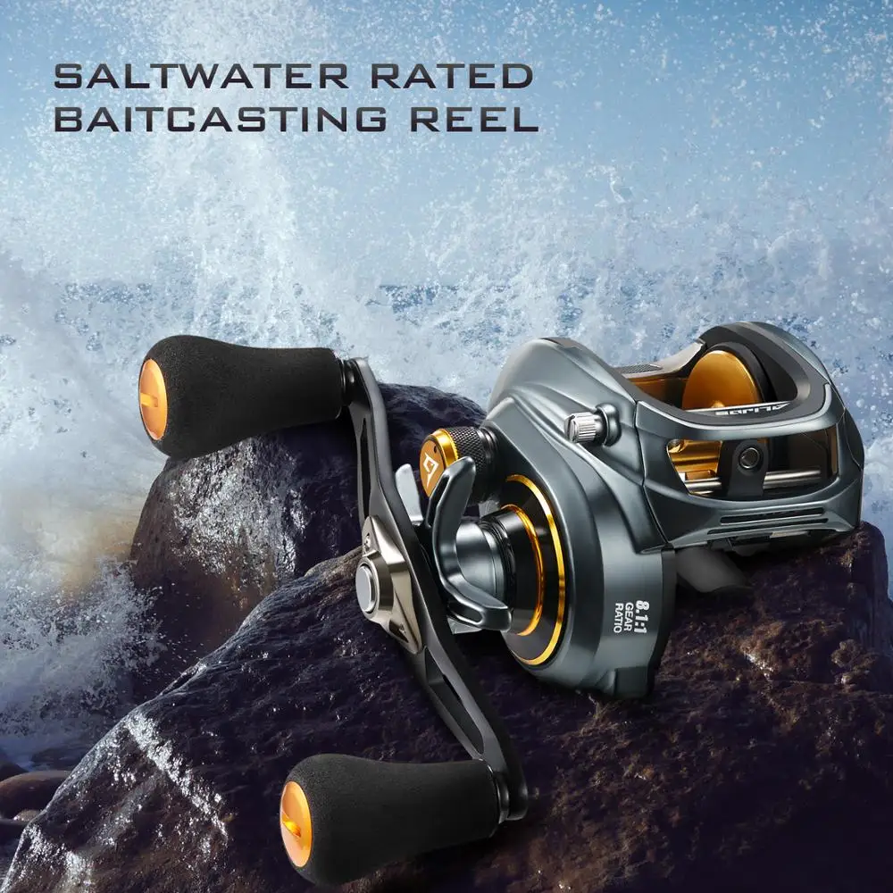Alijoz 300 Low Profile Baitcasting Fishing Reel 15kg Max Drag 8+1 Bearings Saltwater Casting Reel Power / Double Handle
Alijoz 300 Low Profile Baitcasting Fishing Reel 15kg Max Drag 8+1 Bearings Saltwater Casting Reel Power / Double Handle