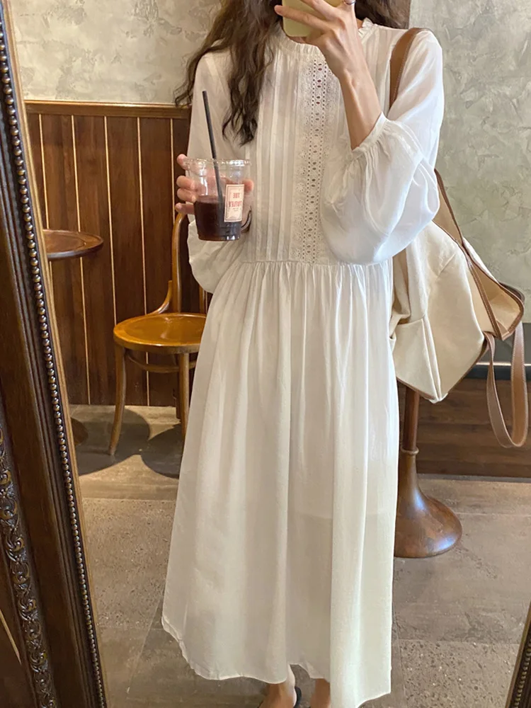 2021 Early Elegant Autumn Dresses Vestidoes Comfortable Long Sleeves Lace Hot Sweet Stylish Gentle Loose Solid Dress
2021 Early Elegant Autumn Dresses Vestidoes Comfortable Long Sleeves Lace Hot Sweet Stylish Gentle Loose Solid Dress