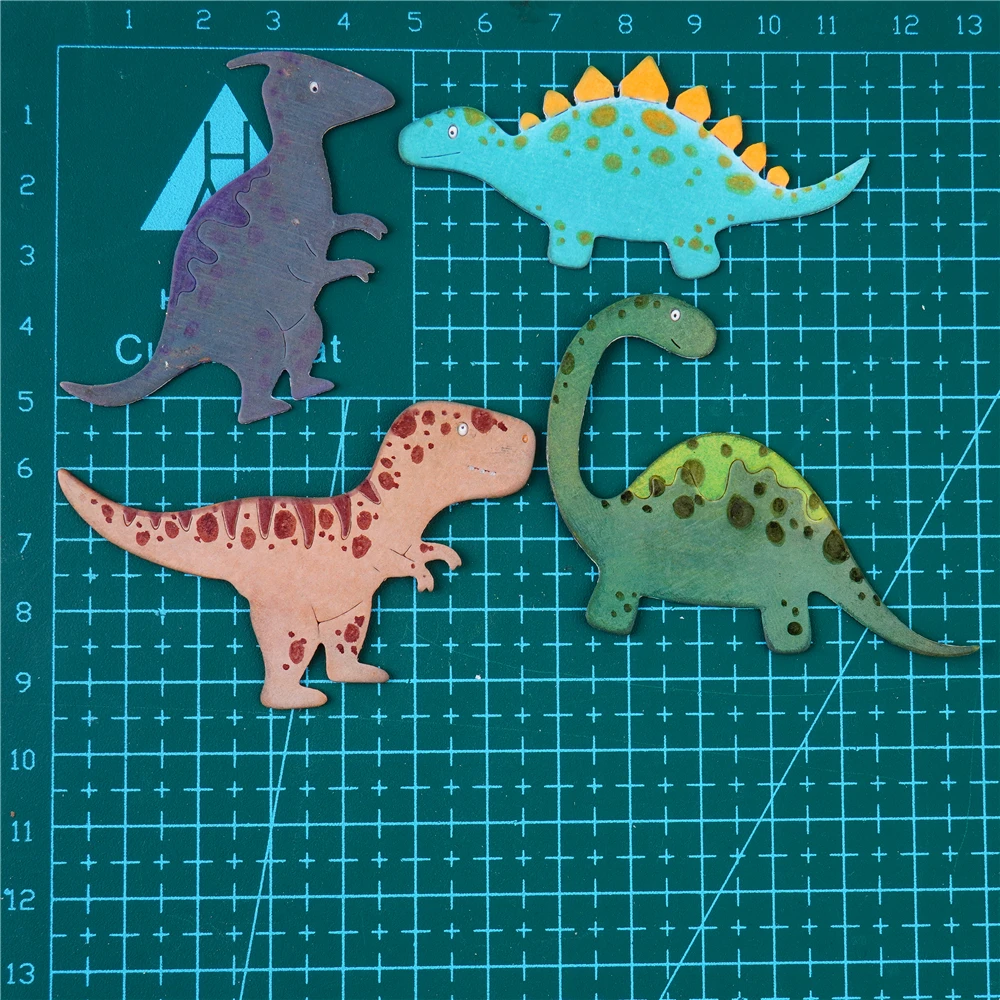 

InLoveArts 4pcs Dinosaur Set Crafting Dies Emboss Stencil For Metal Cutting Dies Diy Scrapbooking Decorative Paper Crafts Cut