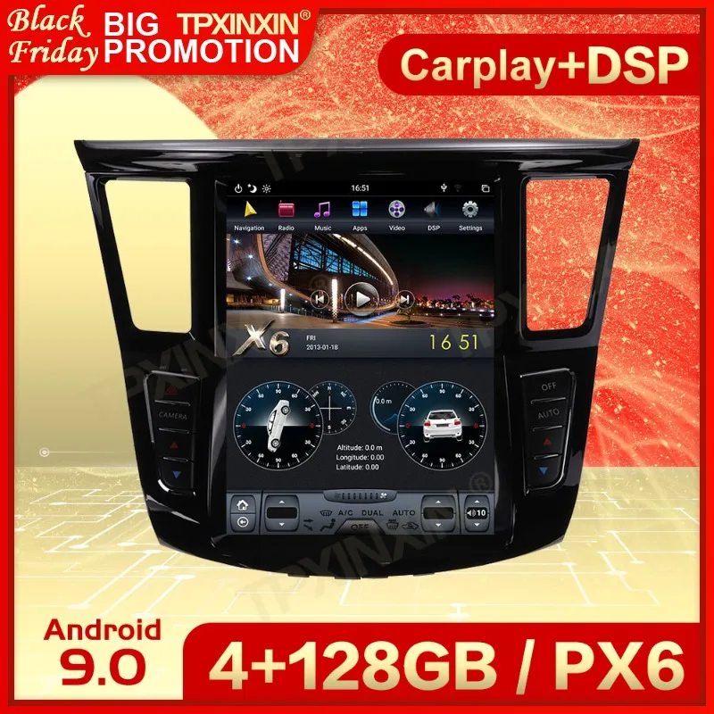 Carplay 2 Din Android 9 Tesla Screen Multimedia Stereo For Infiniti QX60 JX35 12+ GPS Navigation IPS Audio Radio Video Head Unit
Carplay 2 Din Android 9 Tesla Screen Multimedia Stereo For Infiniti QX60 JX35 12+ GPS Navigation IPS Audio Radio Video Head Unit