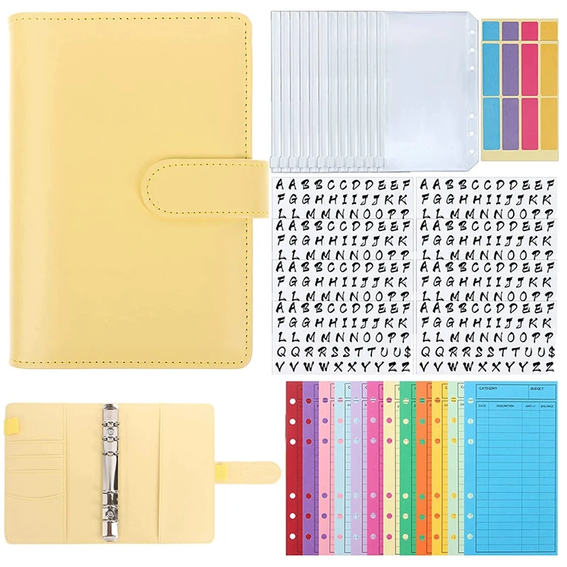 PU Budget Storage Binder Cash Envelope System,Budget Money Envelopes,A6 PVC Storage Bags,Stickers,for Money Planning
PU Budget Storage Binder Cash Envelope System,Budget Money Envelopes,A6 PVC Storage Bags,Stickers,for Money Planning