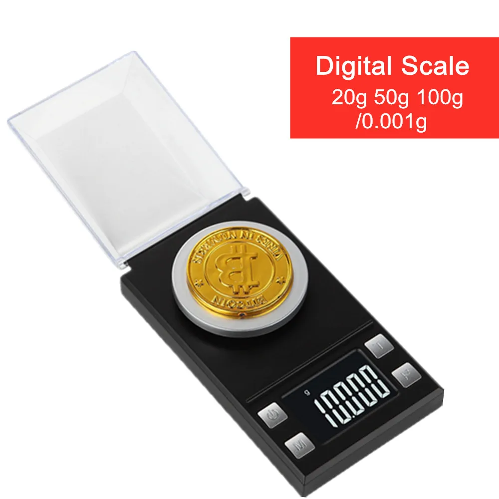 

Jewelry Scale High Precision 20g 50g 100g/0.001g Digital Kitchen Scales Balance Diamond Gem Carat Gold Scale Electronic Weighs