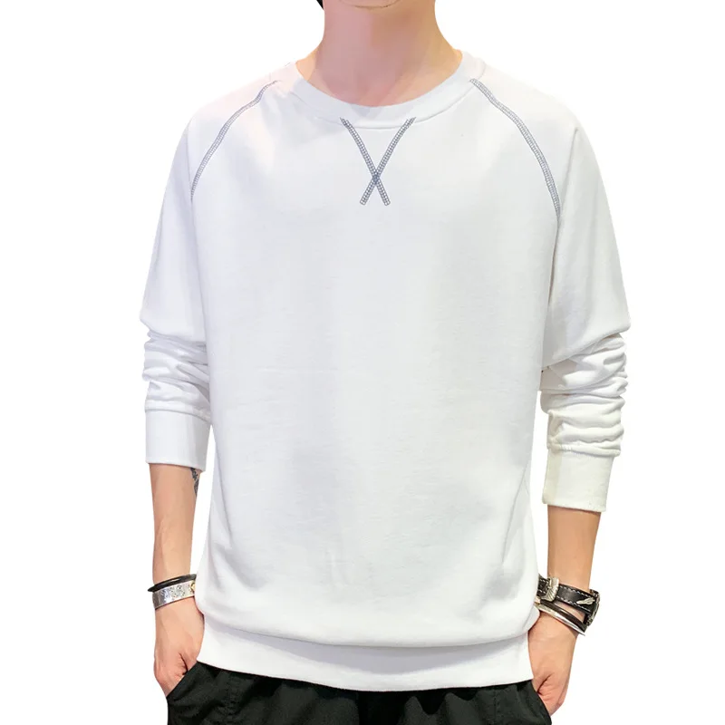 2021 men's casual trendy solid color round neck sweater Korean style boys handsome sports top autumn slim long-sleeved sweater
2021 men's casual trendy solid color round neck sweater Korean style boys handsome sports top autumn slim long-sleeved sweater
