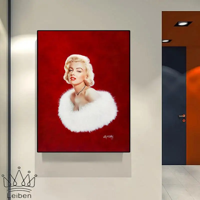 Marilyn Monroe Portrait Canvas Painting Fashion Sexy Woman Red Poster Nordic Modern Home Decor Living Room Wall Art Picture
Marilyn Monroe Portrait Canvas Painting Fashion Sexy Woman Red Poster Nordic Modern Home Decor Living Room Wall Art Picture