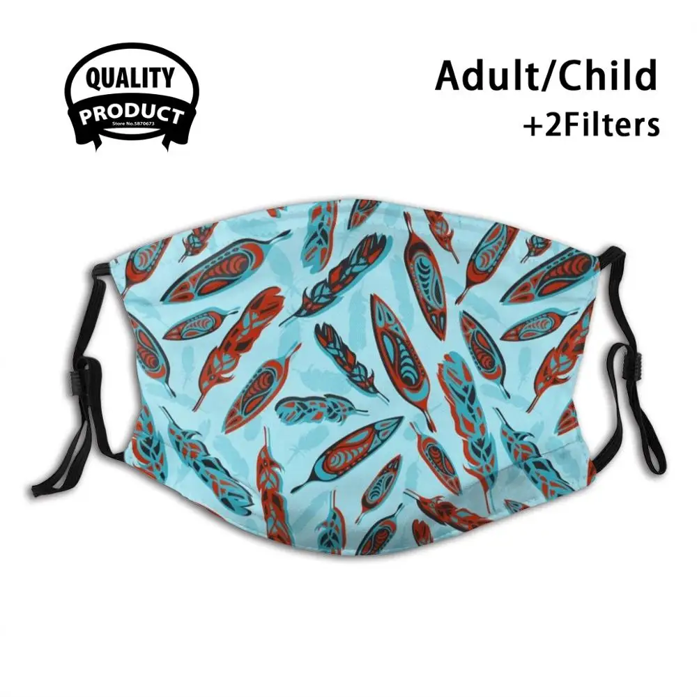 Tlingit Feathers - Blue Reusable Mouth Mask Washable Filter Anti Dust Face Masks Tlingit Indigenous Tribal Feathers Floating
Tlingit Feathers - Blue Reusable Mouth Mask Washable Filter Anti Dust Face Masks Tlingit Indigenous Tribal Feathers Floating