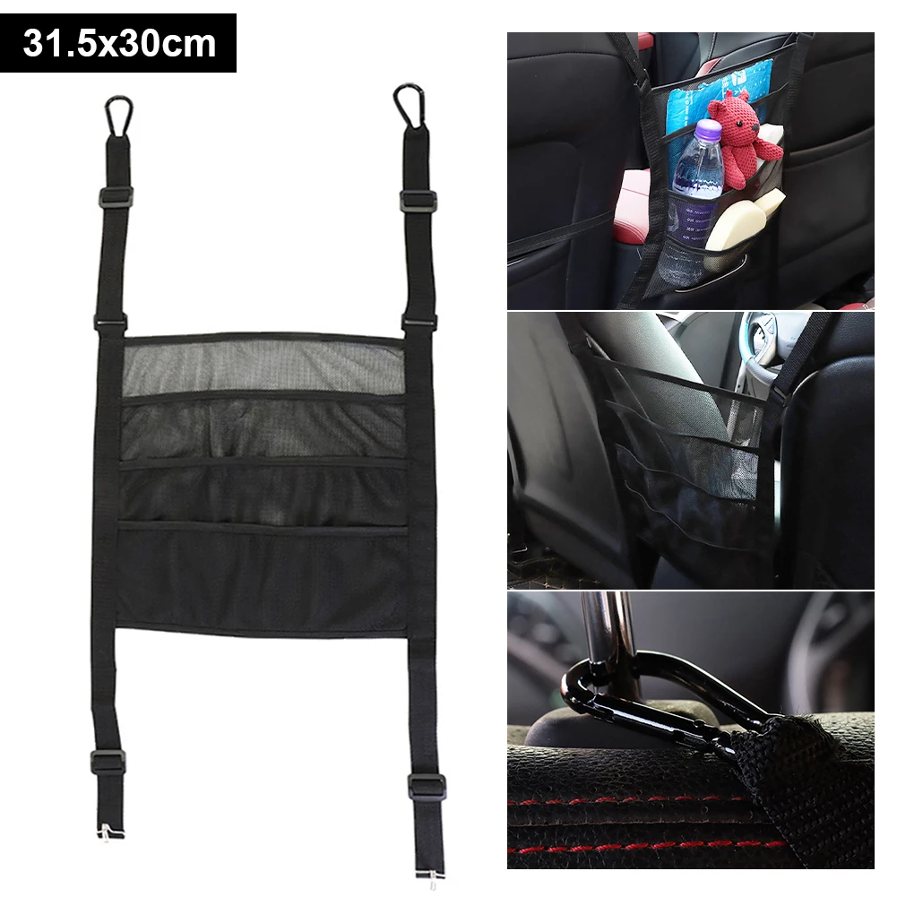 Car Organizer Between Seat Storage Mesh Net Luggage Holder Hanging Storage Bag 3 Mesh Pockets Universal Car Interior Accessories
Car Organizer Between Seat Storage Mesh Net Luggage Holder Hanging Storage Bag 3 Mesh Pockets Universal Car Interior Accessories