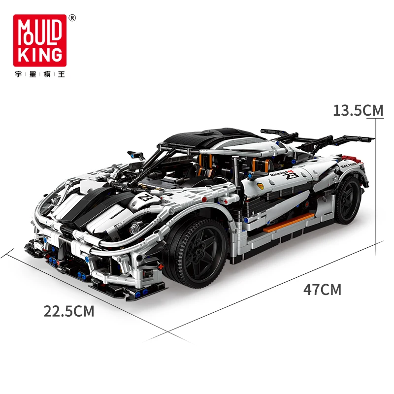 Mould King 13120 High Tech Series Koenigsegged Sports Racing White Car Model Building Blocks Bricks 23002 Kids toys Gift
Mould King 13120 High Tech Series Koenigsegged Sports Racing White Car Model Building Blocks Bricks 23002 Kids toys Gift