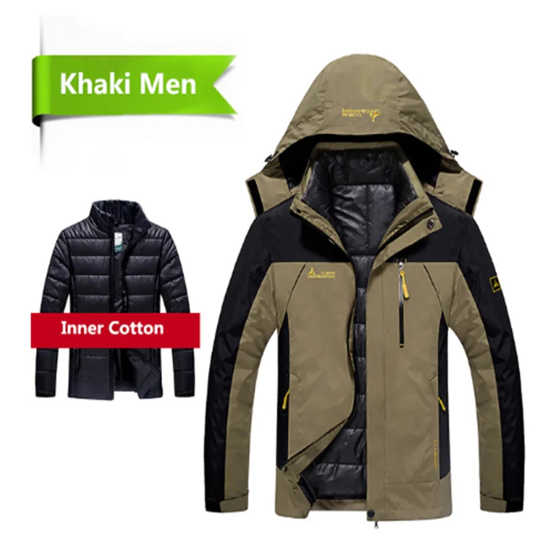 Men's Coats 2021 Winter New Down Jacket Men Fashion 2 in 1 Outwear Thicken Warm Down Parka Patchwork Waterproof Hood Men Coats
Men's Coats 2021 Winter New Down Jacket Men Fashion 2 in 1 Outwear Thicken Warm Down Parka Patchwork Waterproof Hood Men Coats