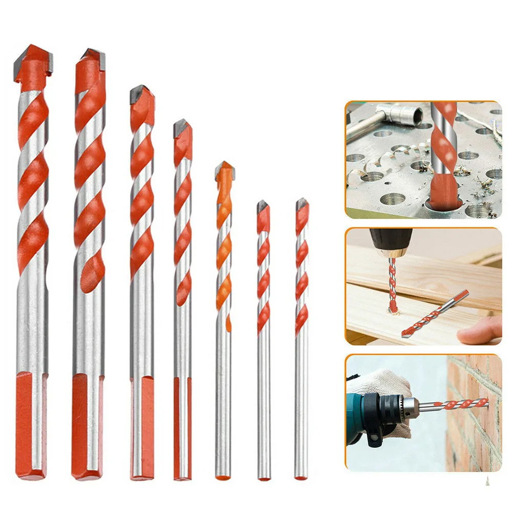 7pcs 3-12mm Multifunctional Glass Concrete Drill Bit Triangle Diamond Masonry Drill Bit Set Brick Walls Wood Stone Drill Bits
7pcs 3-12mm Multifunctional Glass Concrete Drill Bit Triangle Diamond Masonry Drill Bit Set Brick Walls Wood Stone Drill Bits