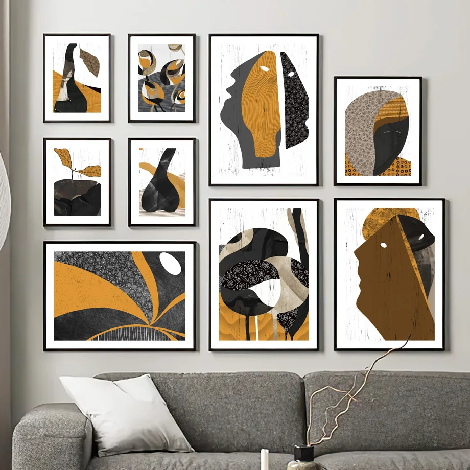 Abstract Head Black White Yellow Contemporary Figure Nordic Poster Wall Art Print Canvas Painting Decor Pictures For Living Room
Abstract Head Black White Yellow Contemporary Figure Nordic Poster Wall Art Print Canvas Painting Decor Pictures For Living Room