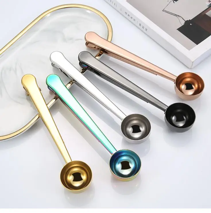 Multifunction Stainless Steel Spoon With Bag Clip Ground Tea Coffee Scoop Long Handle For Coffee Beans Kitchen Measuring Tool
Multifunction Stainless Steel Spoon With Bag Clip Ground Tea Coffee Scoop Long Handle For Coffee Beans Kitchen Measuring Tool