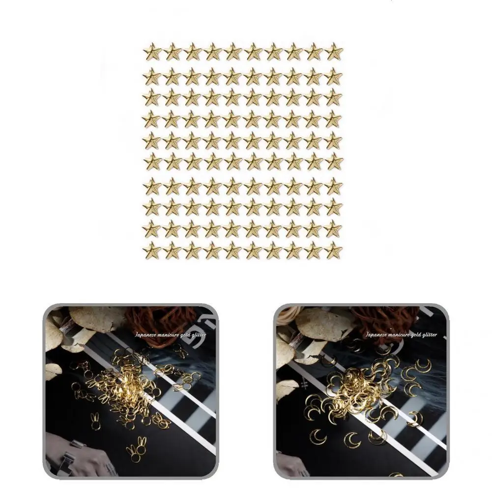 Exquisite Nail Ornament Creative Compact Nail Art Rivets Stud Multi Decals Nail Chip Nail Charms 100Pcs/Set
Exquisite Nail Ornament Creative Compact Nail Art Rivets Stud Multi Decals Nail Chip Nail Charms 100Pcs/Set