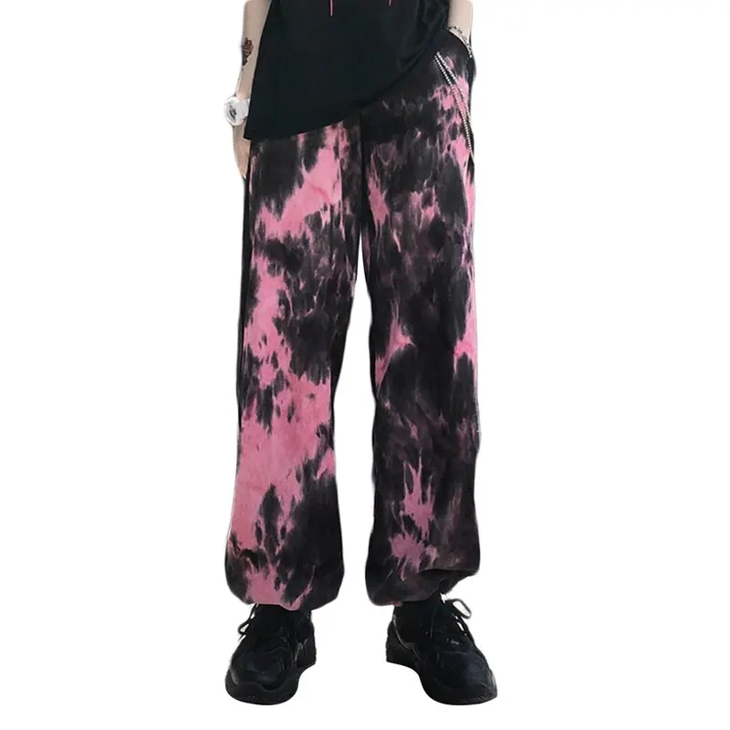 Hip Hop Trousers For Womens 2020 New Casual Long Pants Tie Dye Print Cool Punk Harajuku Pocket Loose Trouser Female Bottoms
Hip Hop Trousers For Womens 2020 New Casual Long Pants Tie Dye Print Cool Punk Harajuku Pocket Loose Trouser Female Bottoms