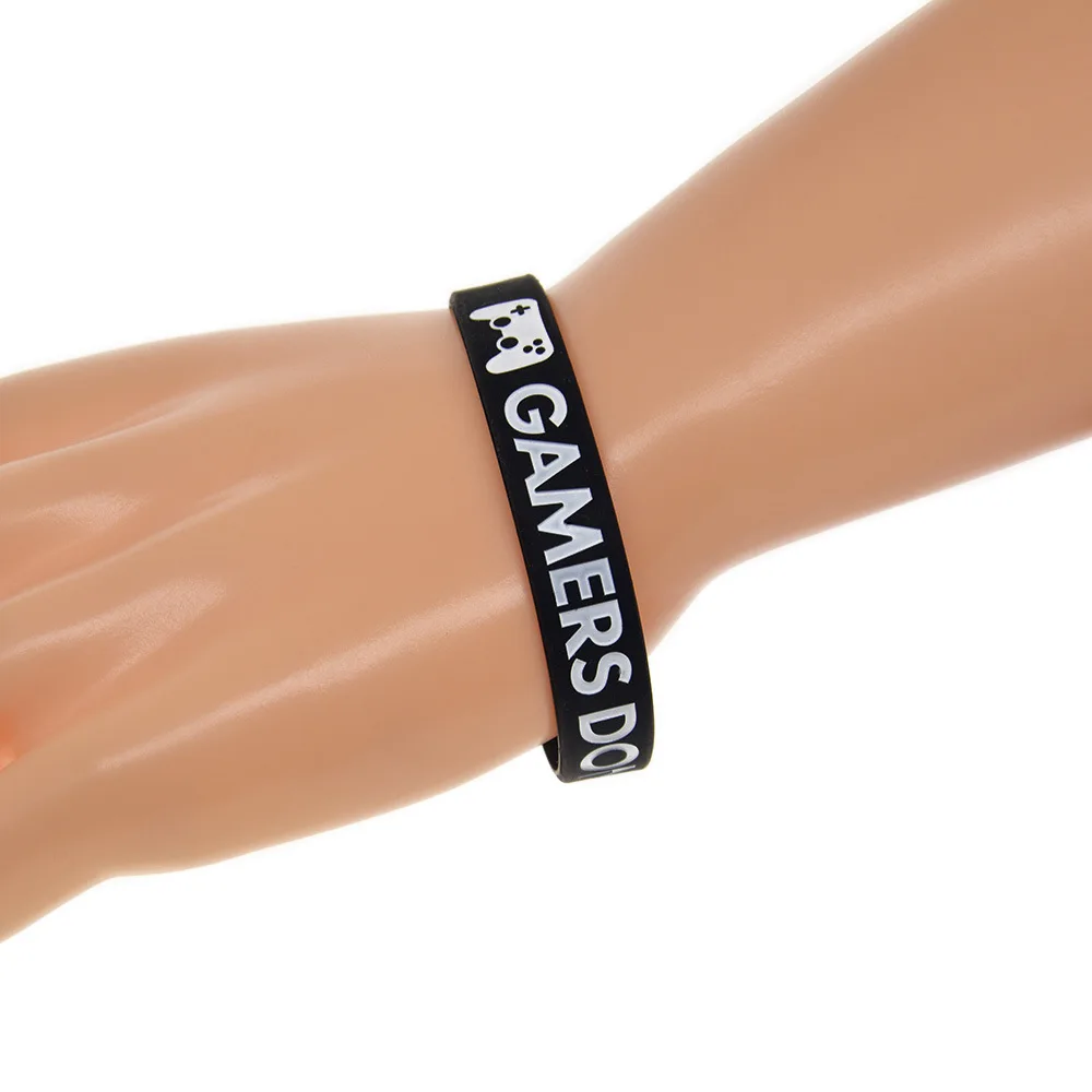 Fashion Gamers Don't Die They Respawn Silicone Bracelet Game Slogan Hand Strap hot sale | Украшения и аксессуары