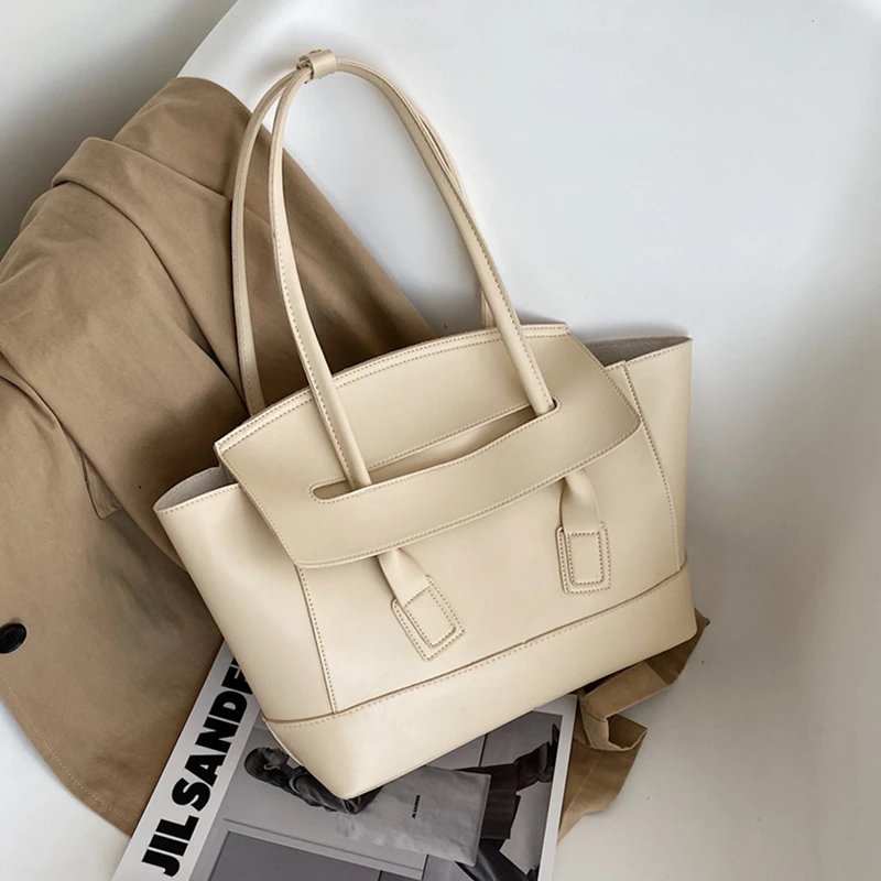 Burminsa Large Trapeze Women Handbags Designer Brand Work Female Tote High Quality PU Leather Ladies Shoulder Bags 2021 Beige 
Burminsa Large Trapeze Women Handbags Designer Brand Work Female Tote High Quality PU Leather Ladies Shoulder Bags 2021 Beige